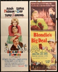 3s0657 LOT OF 4 FORMERLY FOLDED INSERTS 1940s-1960s great images from a variety of movies!
