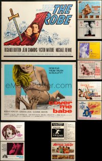 3s0696 LOT OF 14 UNFOLDED HALF-SHEETS 1960s-1970s great images from a variety of different movies!