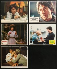 3s0400 LOT OF 5 LOBBY CARDS FROM DUSTIN HOFFMAN MOVIES 1970s-1980s Tootsie, Marathon Man & more!