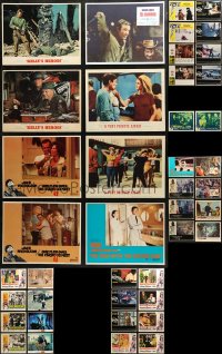 3s0345 LOT OF 50 LOBBY CARDS 1960s-1970s incomplete sets from a variety of different movies!