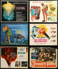 3s0393 LOT OF 6 TITLE CARDS FROM WALT DISNEY MOVIES 1950s-1980s a variety of great movie images!