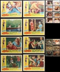 3s0353 LOT OF 38 1960S LOBBY CARDS 1960s mostly complete sets from a variety of different movies!