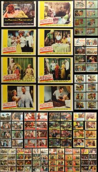 3s0303 LOT OF 136 TRIMMED LOBBY CARDS 1950s-1960s complete sets from a variety of different movies!