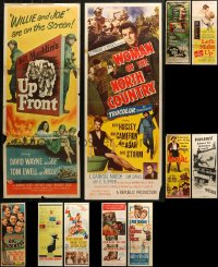 3s0655 LOT OF 13 FORMERLY FOLDED INSERTS 1930s-1960s great images from a variety of movies!