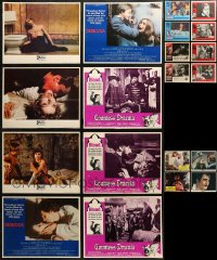 3s0371 LOT OF 20 HORROR/SCI-FI LOBBY CARDS 1960s-1970s incomplete sets from a variety of movies!
