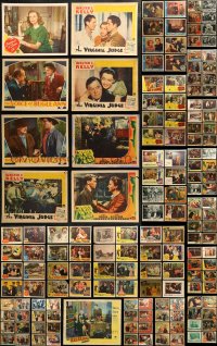 3s0270 LOT OF 201 MOSTLY 1940S LOBBY CARDS 1940s incomplete sets from a variety of movies!