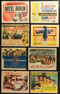 3s0391 LOT OF 8 TITLE CARDS 1940s-1950s great images from a variety of different movies!