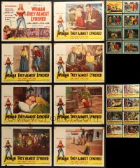 3s0362 LOT OF 24 COWBOY WESTERN LOBBY CARDS 1950s complete sets from a variety of different movies!