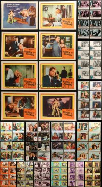 3s0305 LOT OF 136 1960S LOBBY CARDS 1960s complete sets from a variety of different movies!