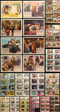 3s0294 LOT OF 151 1960S LOBBY CARDS 1960s mostly complete sets from a variety of different movies!