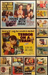 3s0689 LOT OF 16 UNFOLDED HALF-SHEETS 1950s-1960s great images from a variety of movies!