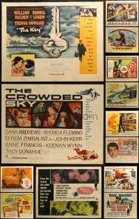 3s0675 LOT OF 21 UNFOLDED HALF-SHEETS 1950s-1960s great images from a variety of movies!