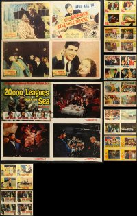 3s0384 LOT OF 12 SETS OF 4 LOBBY CARDS 1950s-1960s great scenes from a variety of movies!