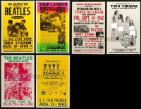 3s0043 LOT OF 6 BEATLES REPRODUCTION WINDOW CARDS 1990s great images from their concerts!