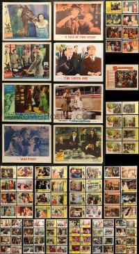 3s0302 LOT OF 137 LOBBY CARDS 1940s-1960s incomplete sets from a variety of different movies!