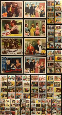 3s0296 LOT OF 146 1950S LOBBY CARDS 1950s great scenes from a variety of different movies!