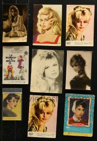 3s0510 LOT OF 9 BRIGITTE BARDOT SPANISH MISCELLANEOUS ITEMS 1950s-1970s the sexy French star!