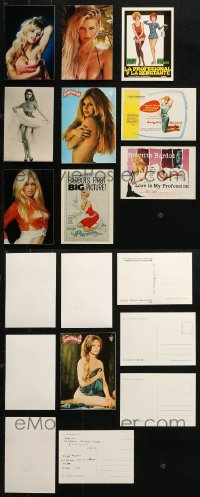 3s0519 LOT OF 9 BRIGITTE BARDOT 4X6 COLOR PHOTOS AND POSTCARDS 2000s the sexy French star!