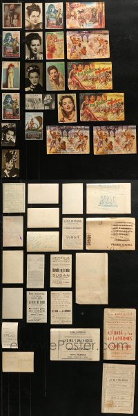 3s0515 LOT OF 21 MARIA MONTEZ SPANISH HERALDS, POSTCARDS, AND MISCELLANEOUS ITEMS 1940s-1950s cool!