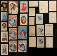 3s0523 LOT OF 13 MOSTLY MARY PICKFORD SPANISH CANDY CARDS AND MAGAZINES 1920s great images!