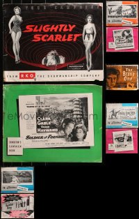 3s0056 LOT OF 11 UNCUT PRESSBOOKS 1950s advertising for a variety of different movies!