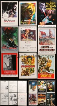 3s0144 LOT OF 15 SPANISH PROMO BROCHURES 1960s-1980s great images from a variety of movies!
