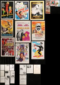 3s0145 LOT OF 13 SPANISH PROMO BROCHURES 1960s-1980s great images from a variety of movies!