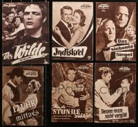 3s0488 LOT OF 6 GERMAN PROGRAMS 1950s-1960s different images from a variety of movies!