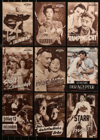3s0481 LOT OF 9 GERMAN PROGRAMS 1950s-1960s great different images from a variety of movies!