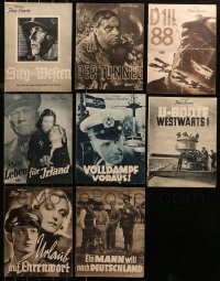 3s0482 LOT OF 8 WWII GERMAN PROGRAMS 1940s great images from a variety of war movies!