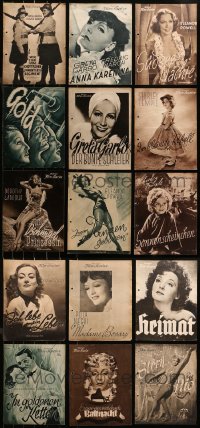 3s0478 LOT OF 15 GERMAN PROGRAMS 1930s different images from a variety of movies!