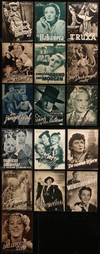 3s0477 LOT OF 16 GERMAN PROGRAMS 1930s different images from a variety of movies!