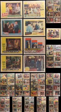 3s0327 LOT OF 97 INDIVIDUALLY BAGGED 1950S LOBBY CARDS 1950s a variety of incomplete sets!