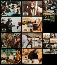 3s0140 LOT OF 24 STAR WARS SWISS LOBBY CARDS 1977 great scenes with all the main characters!