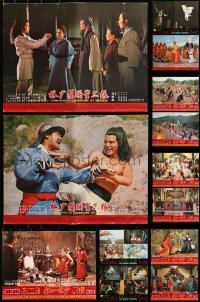 3s0663 LOT OF 15 FORMERLY FOLDED 15X20 HONG KONG POSTERS 1970s a variety of movie scenes!