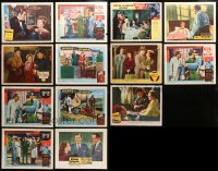 3s0383 LOT OF 13 LOBBY CARDS 1930s-1960s incomplete sets from a variety of different movies!