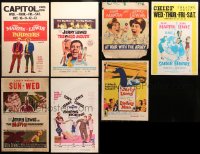 3s0042 LOT OF 7 JERRY LEWIS WINDOW CARDS 1950s-1960s Pardners, Big Mouth, Nutty Professor & more!
