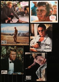 3s0395 LOT OF 6 STEVE MCQUEEN NON-U.S. LOBBY CARDS 1970s cool scenes from his movies!