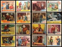 3s0369 LOT OF 21 1940S-60S COWBOY WESTERN LOBBY CARDS 1940s-1960s incomplete sets!