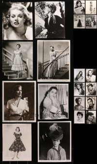 3s0558 LOT OF 20 8X10 STILLS OF PRETTY LADIES 1940s-1960s portraits of beautiful actresses!