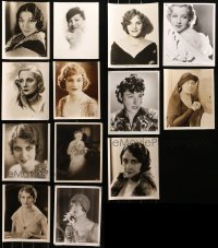 3s0572 LOT OF 13 8X10 STILLS OF FEMALE PORTRAITS 1920s-1930s portraits of beautiful women!