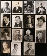3s0564 LOT OF 15 8X10 STILLS OF MALE PORTRAITS 1920s-1930s leading & supporting actors!
