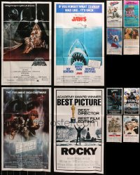 3s0114 LOT OF 12 FOLDED 12X20 TOPPS POSTERS 1981 Star Wars, Empire Strikes Back, Jaws & more!