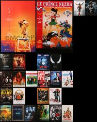 3s0725 LOT OF 24 FORMERLY FOLDED 16X21 FRENCH POSTERS 1980s-2010s a variety of movie images!