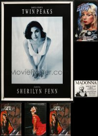 3s0774 LOT OF 6 UNFOLDED MISCELLANEOUS POSTERS 1980s-2000s a variety of cool images!
