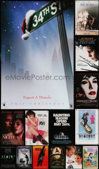 3s0818 LOT OF 21 UNFOLDED MOSTLY DOUBLE-SIDED MOSTLY 27X40 ONE-SHEETS 1990s cool movie images!