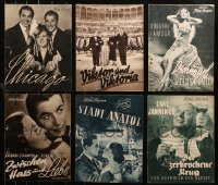 3s0485 LOT OF 6 PRE-WWII GERMAN PROGRAMS 1930s great images from a variety of pre-war movies!