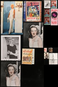 3s0134 LOT OF 21 MISCELLANEOUS MOVIE ITEMS 1930s-2010s a variety of different images!
