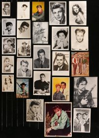 3s0518 LOT OF 25 FACSIMILE SIGNED PHOTOS 1950s-1960s great portraits of top Hollywood stars!