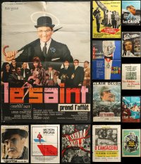 3s0046 LOT OF 13 FOLDED FRENCH POSTERS 1950s-1970s great images from variety of different movies!